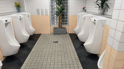 左右に並ぶ小便器