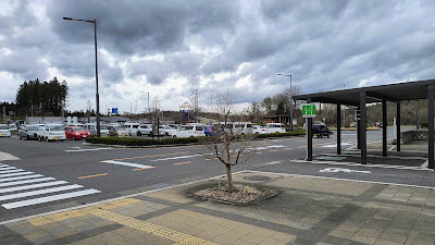 建物正面側の普通車エリアの様子。
