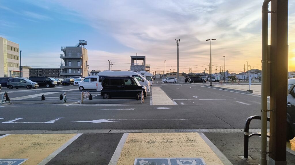 普通車エリアの様子