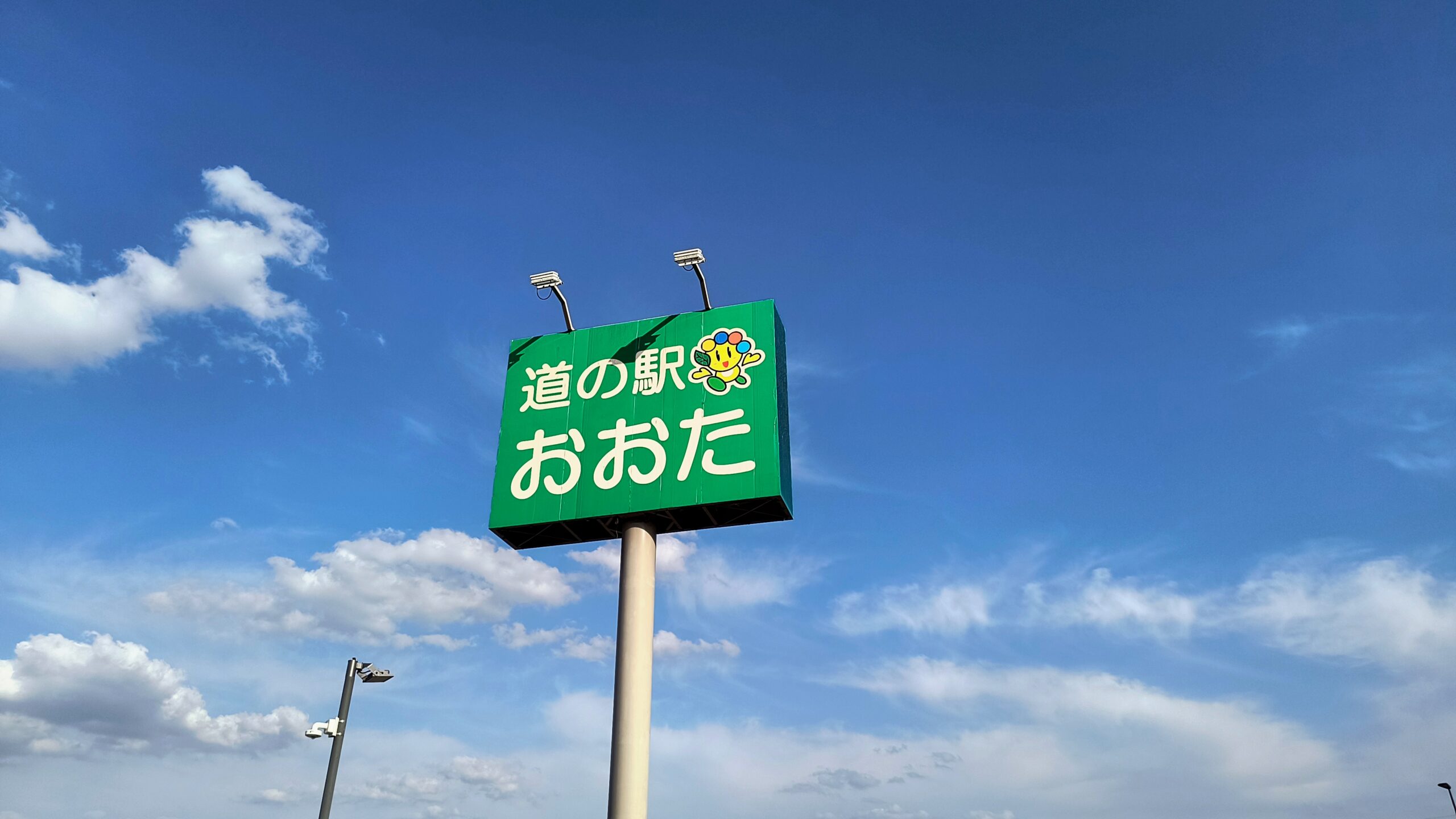 道の駅おおたの看板