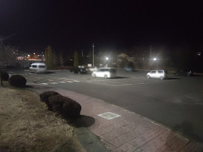 出入り口付近の普通車エリア（下り）