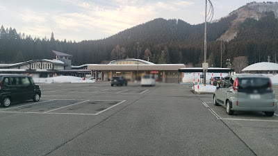 道の駅 協和の駐車場の様子