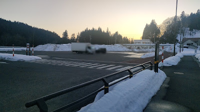 道の駅 協和 大型車エリアの様子
