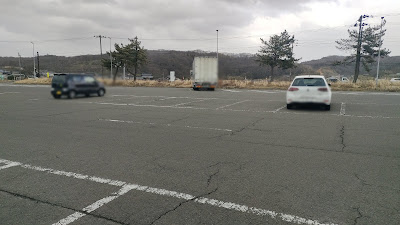 道の駅 にしめ 駐車場の様子