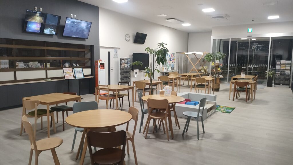 24時間開放されている休憩スペース