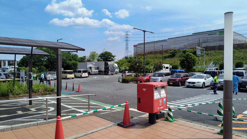 第1駐車場奥に大型車エリアがあります。