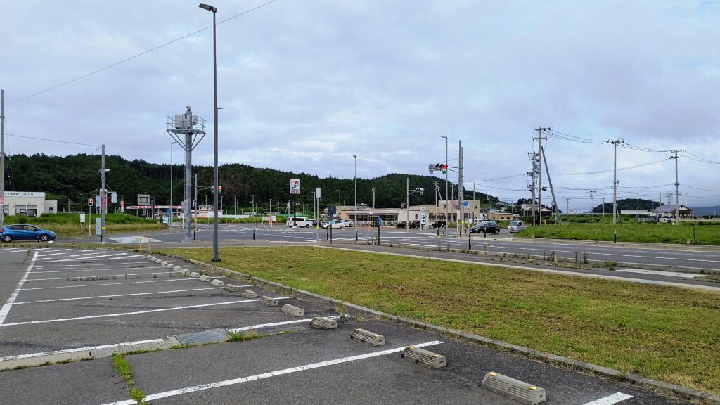 国道沿いの駐車エリア