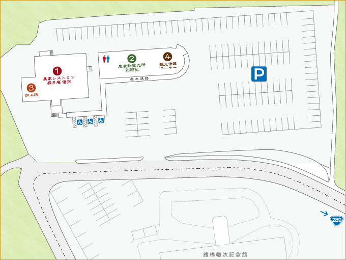 施設案内図（公式サイト「施設マップ」より）